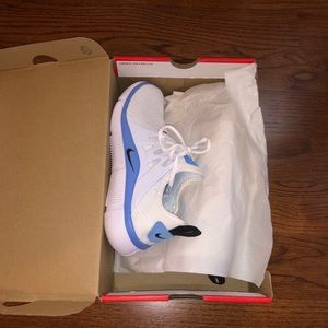 blue/white nike shoes